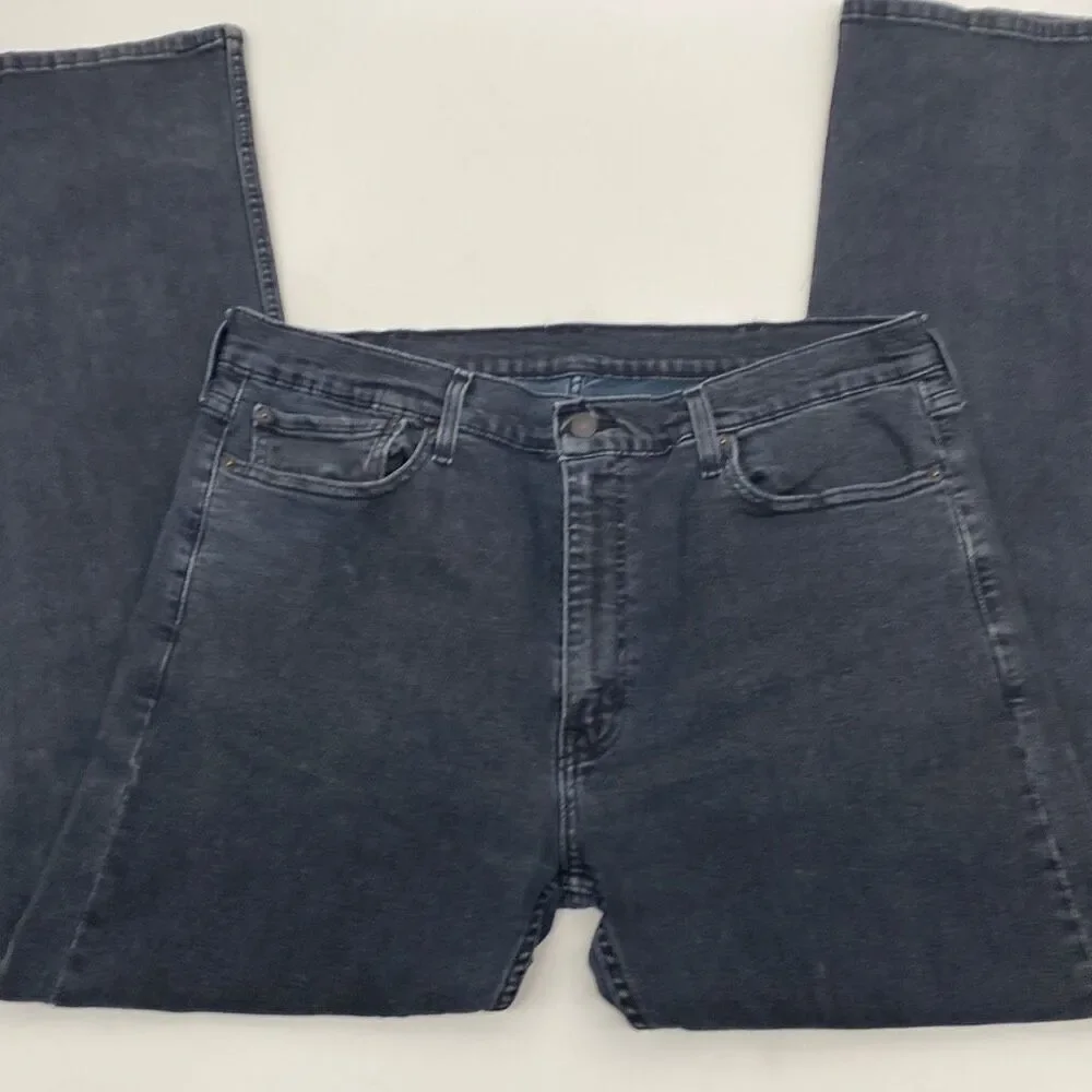 Levi's Men's Regular Fit Straight Leg‎ Stretch 513 Jeans Dark Blue Size 38/34
